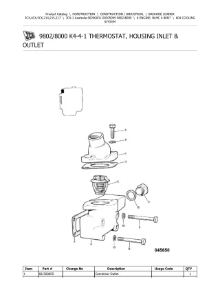 JCB 3CX-2 Australia BACKOHE LOADER Parts Catalogue Manual (Serial Number 00290001-00305999)