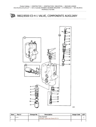 JCB 3CX-2 Australia BACKOHE LOADER Parts Catalogue Manual (Serial Number 00306001-00336999)