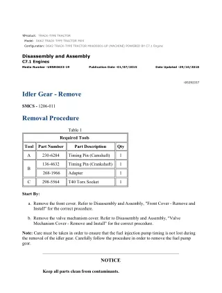 Caterpillar Cat D6K2 TRACK-TYPE TRACTOR (Prefix MXK) Service Repair Manual Instant Download