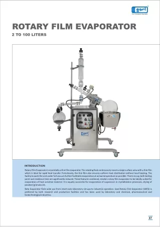 Rotary-film-evaporator | Goel scientific | Canada