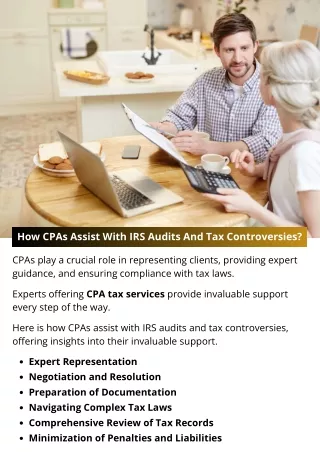 How CPAs Assist With IRS Audits And Tax Controversies?