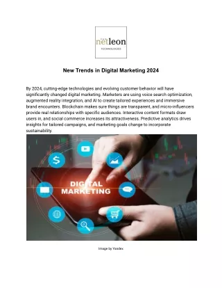 New Trends in Digital Marketing 2024