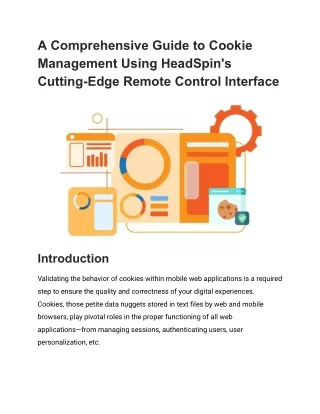 A Comprehensive Guide to Cookie Management Using HeadSpin's Cutting-Edge Remote Control Interface