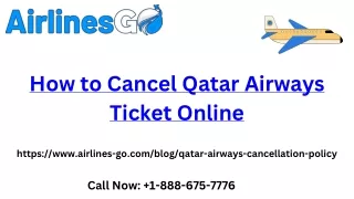 how to cancel qatar airways ticket online