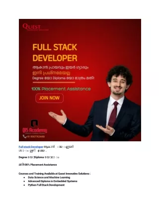Trivandrum Tech Scene: Full-Stack Development Opportunities