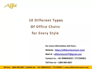 10 Different Types of Office Chairs for Every Style