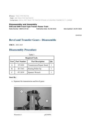 Caterpillar Cat D6N TRACK-TYPE TRACTOR (Prefix P5T) Service Repair Manual Instant Download