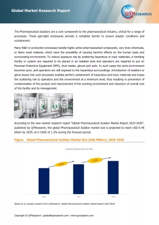 Global Top 13 Companies Accounted for 78% of total Pharmaceutical Isolator market (QYResearch, 2021)