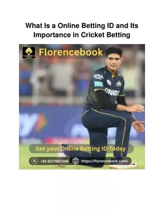 What Is a Online Betting ID and Its Importance in Cricket Betting