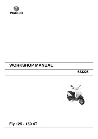 Piaggio FLY 125 150 4T Service Repair Manual