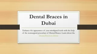 Dental Braces in Dubai