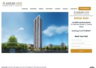 Ashar Axis 1 & 2 BHK Apartments Majiwada Thane West