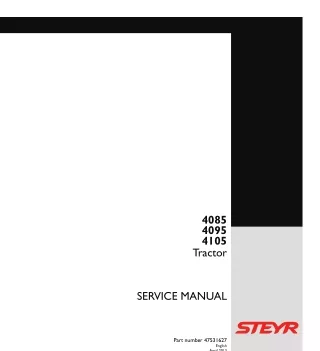 STEYR 4095 Tractor Service Repair Manual