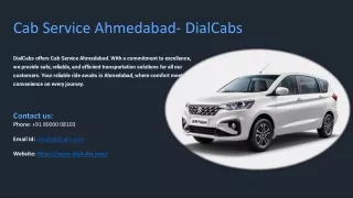 Cab Service Ahmedabad, Best Cab Service Ahmedabad