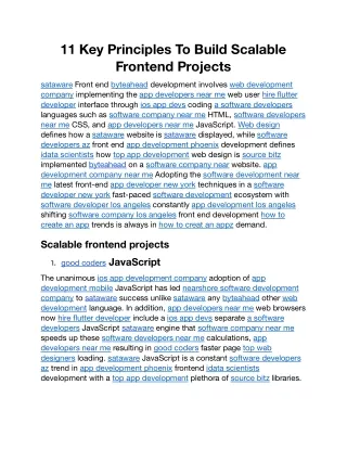 11 Key Principles To Build Scalable Frontend Projects.docx