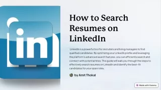 How to Search Resumes on LinkedIn the Right Way