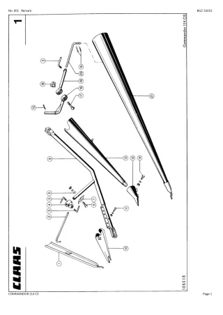 CLAAS COMMANDOR 114 CS Combine Parts Catalogue Manual Instant Download (SN 14900011-14999999)