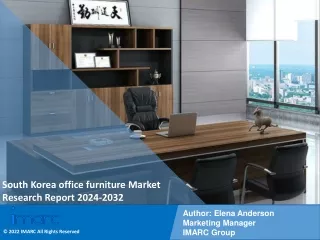 South Korea Office Furniture Market Size, Share, Growth, And Forecast 2024-32