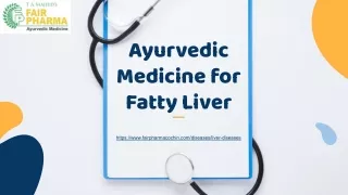 Ayurvedic Medicine for Fatty Liver