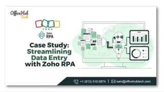 Case Study Streamlining Data Entry with Zoho RPA