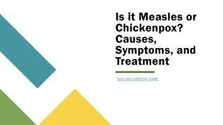 Is it Measles or Chickenpox Causes, Symptoms, and Treatment