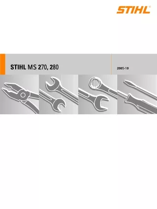 Stihl MS 270 Chainsaw Service Repair Manual