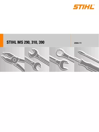 Stihl MS 290 Chainsaw Service Repair Manual