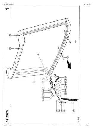 CLAAS LEXION 450 Combine (NA) Parts Catalogue Manual Instant Download (SN 55300011-55399999)