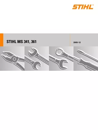 Stihl MS 341 Chainsaw Service Repair Manual