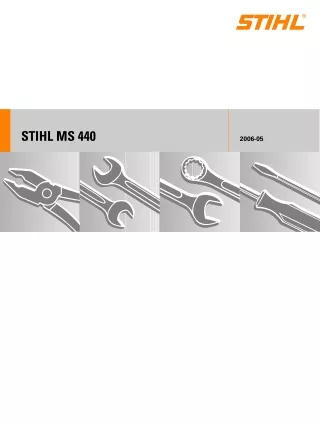 Stihl MS 440 C Chainsaw Service Repair Manual