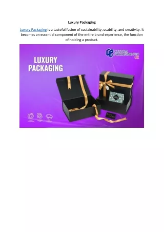 Luxury Packaging