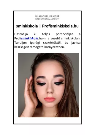 sminkiskola  Profisminkiskola.hu