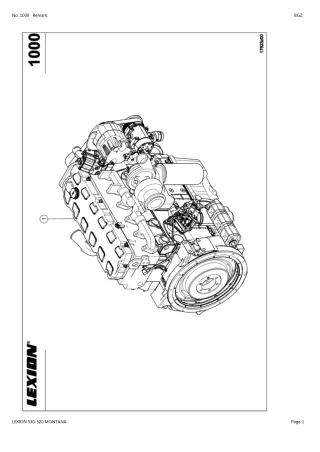 CLAAS LEXION 530-520 MONTANA Combine Parts Catalogue Manual Instant Download (SN 58200011-58299999)