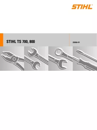 Stihl TS 800 Cut-Off Saw Service Repair Manual