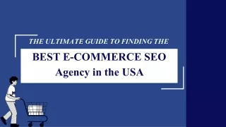 Navigating the Maze: Finding the Best E-commerce SEO Agency in the USA