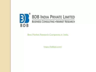 Best Market Research Companies in India.