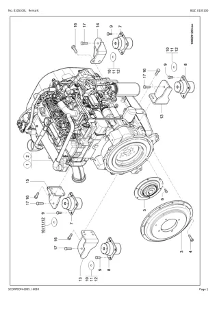 CLAAS SCORPION 6035 6030 Telehandler Parts Catalogue Manual Instant Download (SN 415010001-415019999)