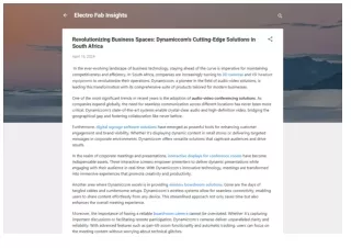 Dynamiccom's Cutting-Edge Solutions in South Africa