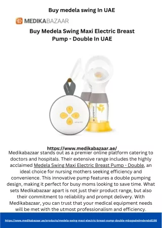 Buy medela swing In UAE