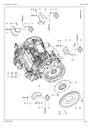 CLAAS SCORPION 9055 Telehandler Parts Catalogue Manual Instant Download (SN 416050001-416059999)