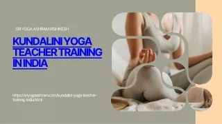 200 Hour Yoga Teacher Training In India - Sri Yoga Ashram