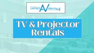 Enhance Your Event with the Projector and Screen Rental Solutions