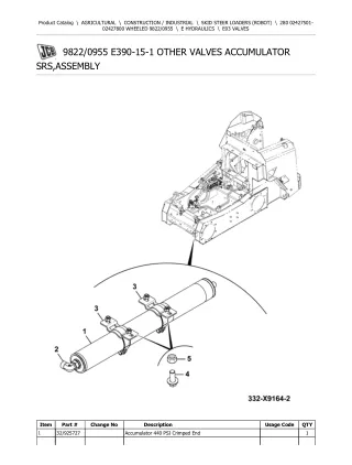 JCB 280 WHEELED Robot Parts Catalogue Manual (Serial Number 02427501-02427800)