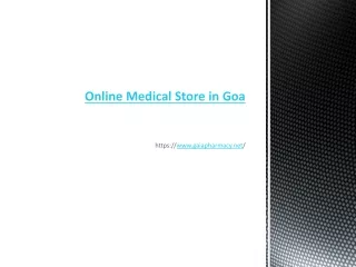 Online Medical Store in Goa