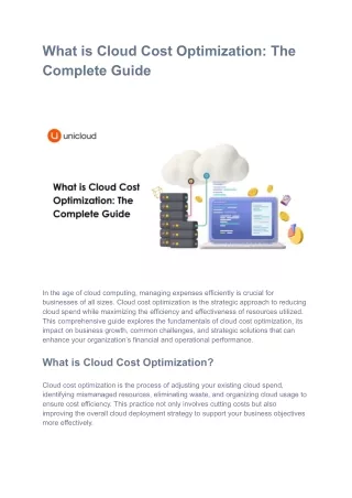 What is Cloud Cost Optimization: The Complete Guide