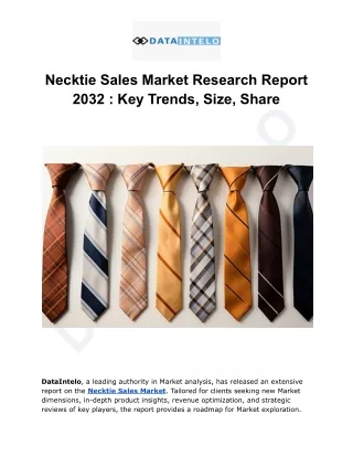 Necktie Sales Market