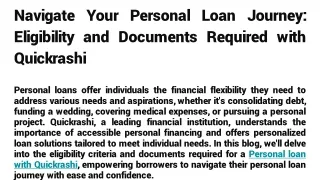 Looking For loans Apply Quickrashi loan Service.