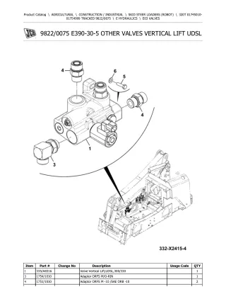 JCB 320T TRACKED Robot Parts Catalogue Manual (Serial Number  01745010-01754999)