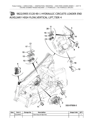 JCB 325T T4 TRACKED Robot Parts Catalogue Manual (Serial Number  02427801-02428800)