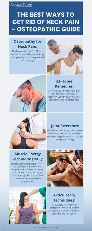 The Best Ways To Get Rid of Neck Pain – Osteopathic Guide